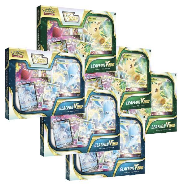 Pokemon TCG Leafeon and Glaceon VSTAR Collection Boxes NEW SEALED 1x of Each 