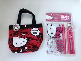 Hello Kitty bag and stationery set