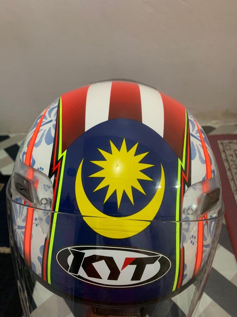 Helmet KYT VENOM MERDEKA 61, Auto Accessories on Carousell