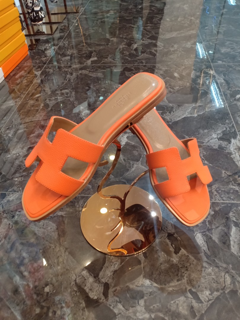 Claquette hermes orange deals