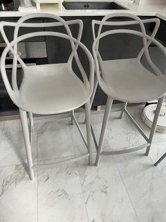 High bar chair counter lounge stool dinning table plastic gray grey ikea 650 640