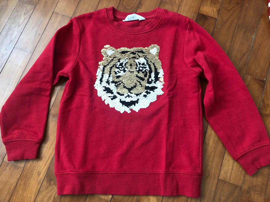 Red tiger outlet sweater