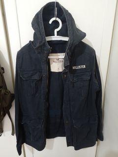 HOLLISTER水洗深藍外套