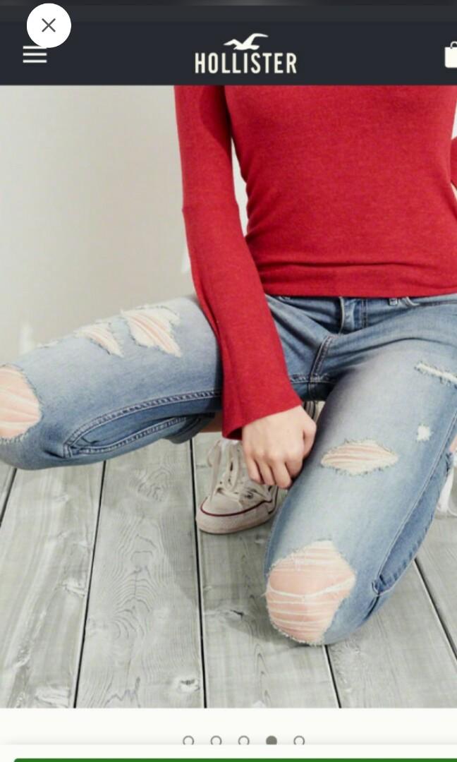 Hollister flare leggings, 女裝, 褲＆半截裙, 牛仔褲、Leggings - Carousell