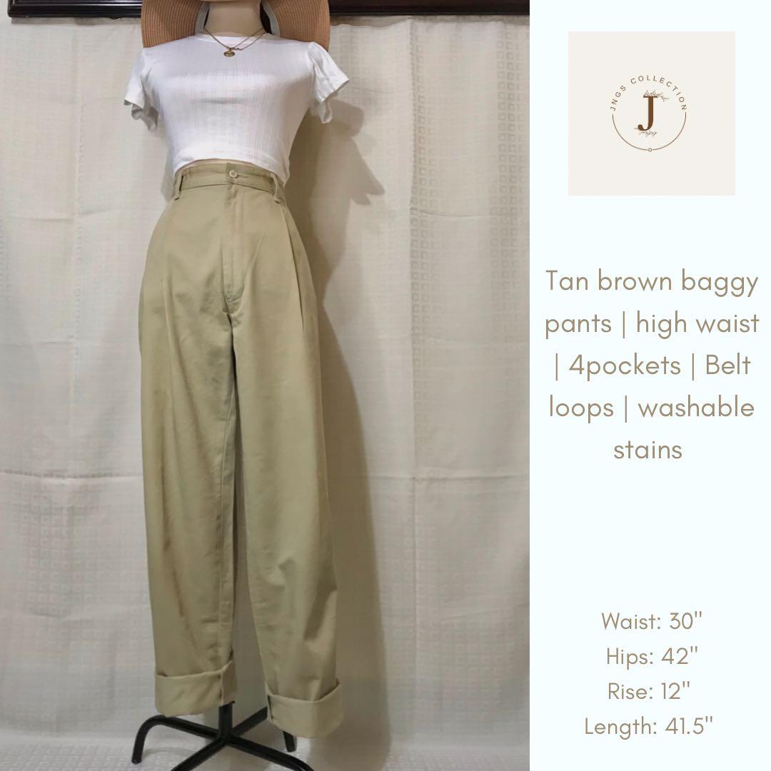 High Waist Pants, Women's Fashion, Bottoms, Other Bottoms on Carousell