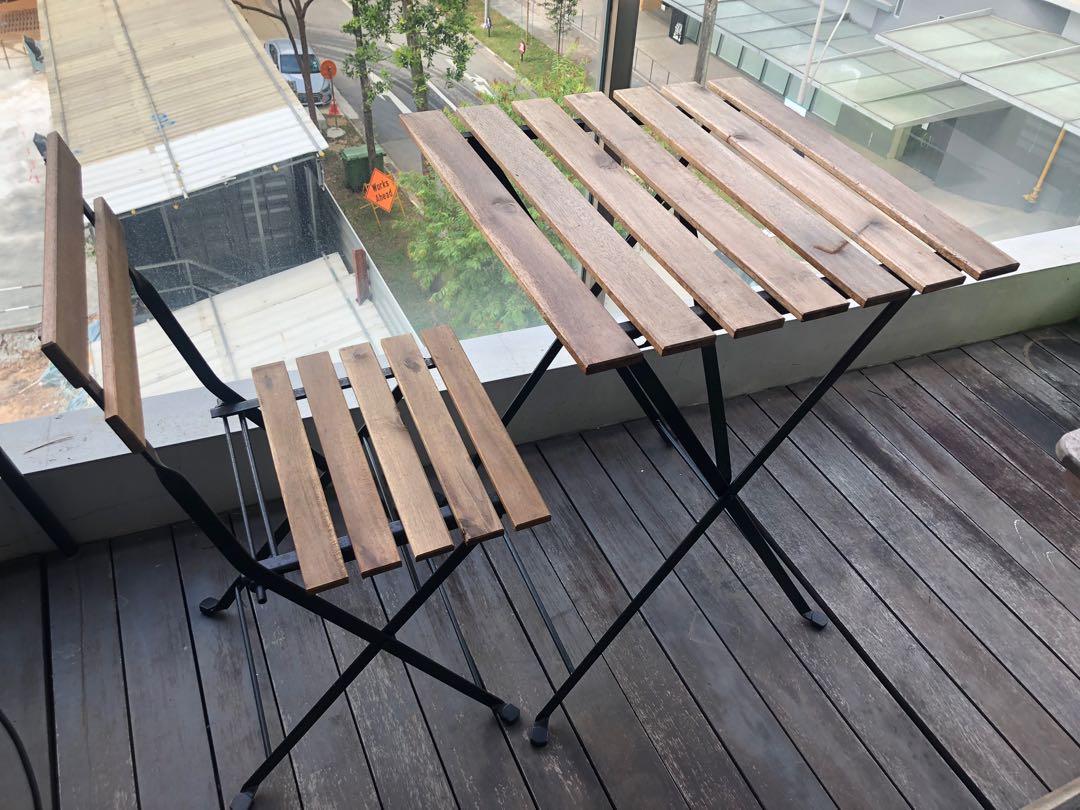 IKEA Balcony Table Set, Furniture & Home Living, Furniture, Tables & Sets on Carousell