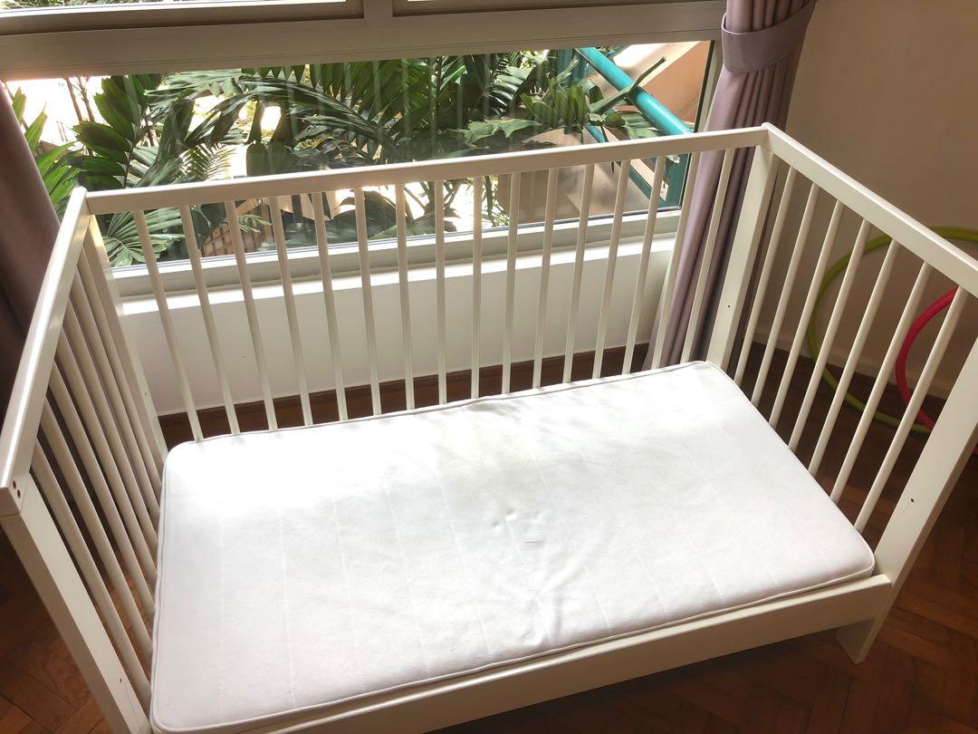 Ikea Baby Cot / convertible kids bed, Babies & Kids, Baby Nursery ...