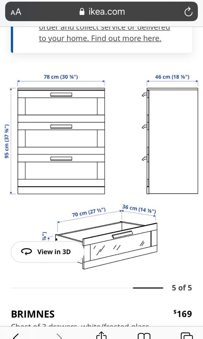 Ikea Drawers, Furniture & Home Living, Furniture, Shelves,