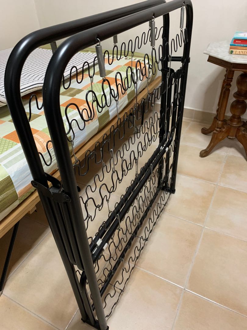 Ikea single folding bed (2), Furniture & Home Living, Furniture, Bed