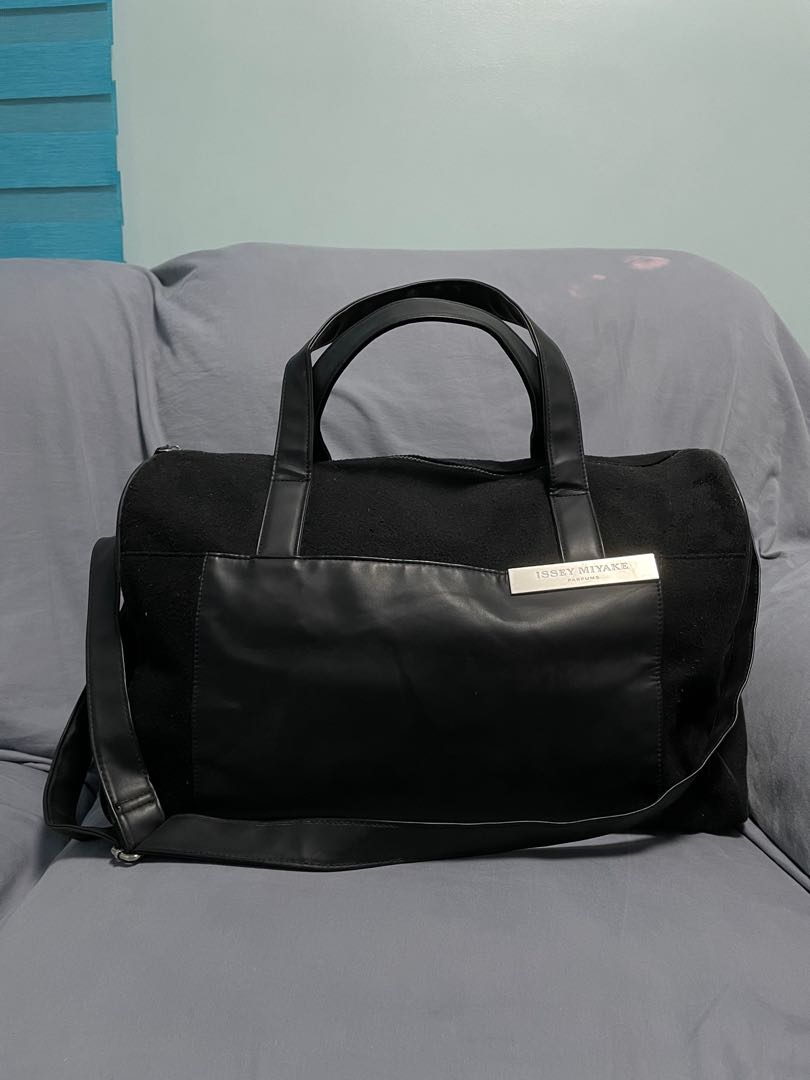 Issey Miyake Black Travel Duffel Bag, Luxury, Bags & Wallets on Carousell
