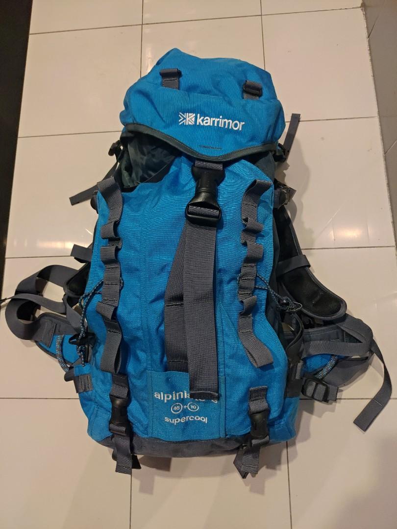 British brand karrimor alpiniste 45+10 supercool backpack, 運動