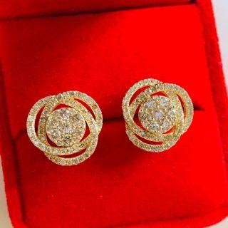 Lady Boss Diamond Ring in 18K Yellow Gold Setting 1.50 Carat Natural Earth Mined Diamond