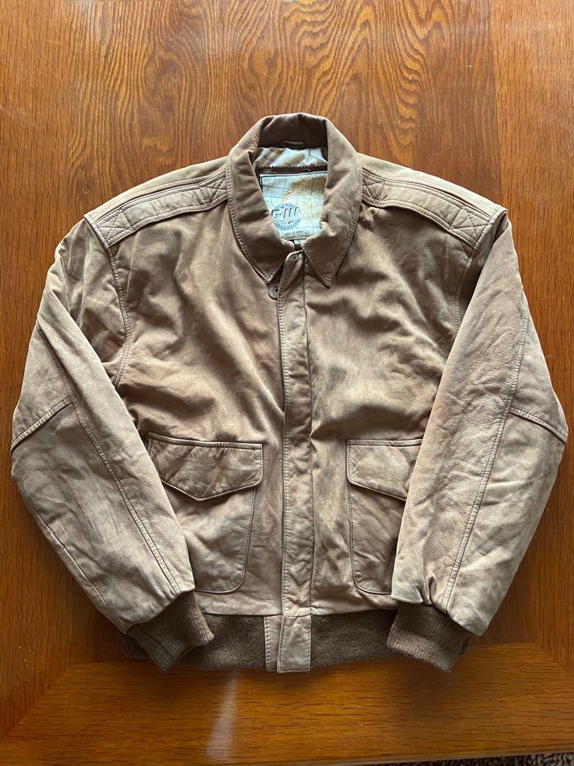 A-2 flight leather jacket (Category: Coats, Jackets and Outerwear) located in Batangas. Submitted by 4ngstyy (Listing ID 1140538063, Image 1). Description: Global Identity G-III leather jacket!! FREE SHIPPING ‼️ - vintage 100% leather jacket (similar to the real mccoys leather jacket which is sick!) - lightish bear brown color in personal - has this really cool map design inside - two snap button pockets on front - lists for about 50-150 dollars 