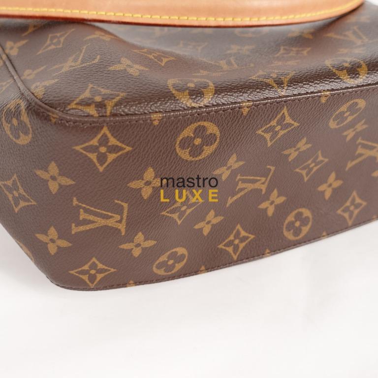 Authenticated Used LOUIS VUITTON Looping GM Shoulder Bag Monogram M51145 