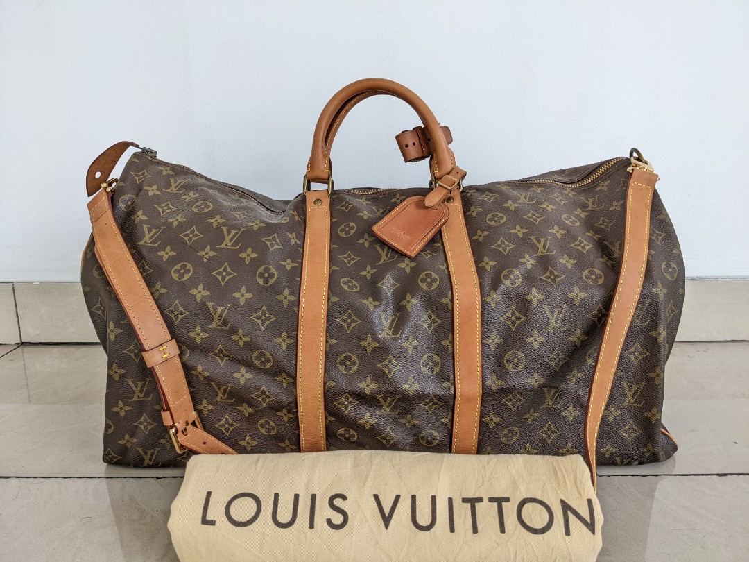 Louis Vuitton Keepall Duffle Bag 55 Monogram Eclipse, Luxury, Bags &  Wallets on Carousell