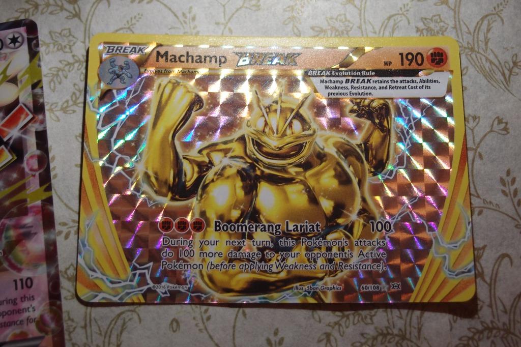 MACHAMP Gold BREAK XY Evolutions Break Rare Silver Star Holo Foil 2016 Pokemon  Card English TCG GO Collect Them ALL Mint, , , - Carousell