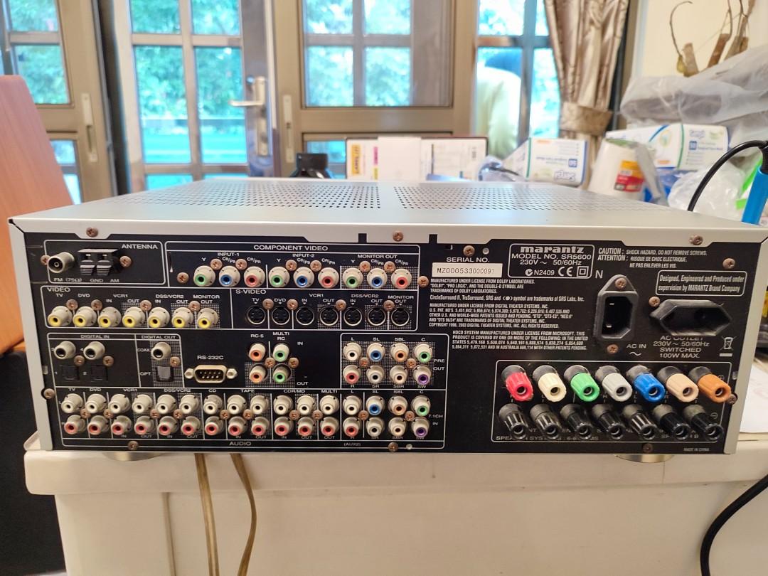 Marantz AV SURROUND RECEIVER SR5600 7.1 AV receiver, 音響器材, 其他音響配件及設備