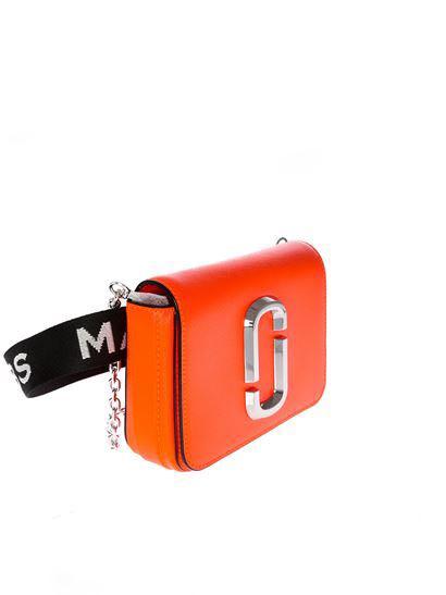 MARC JACOBS HIP SHOT FLUORO CONVERTIBLE CROSSBODY BAG ORANGE IN