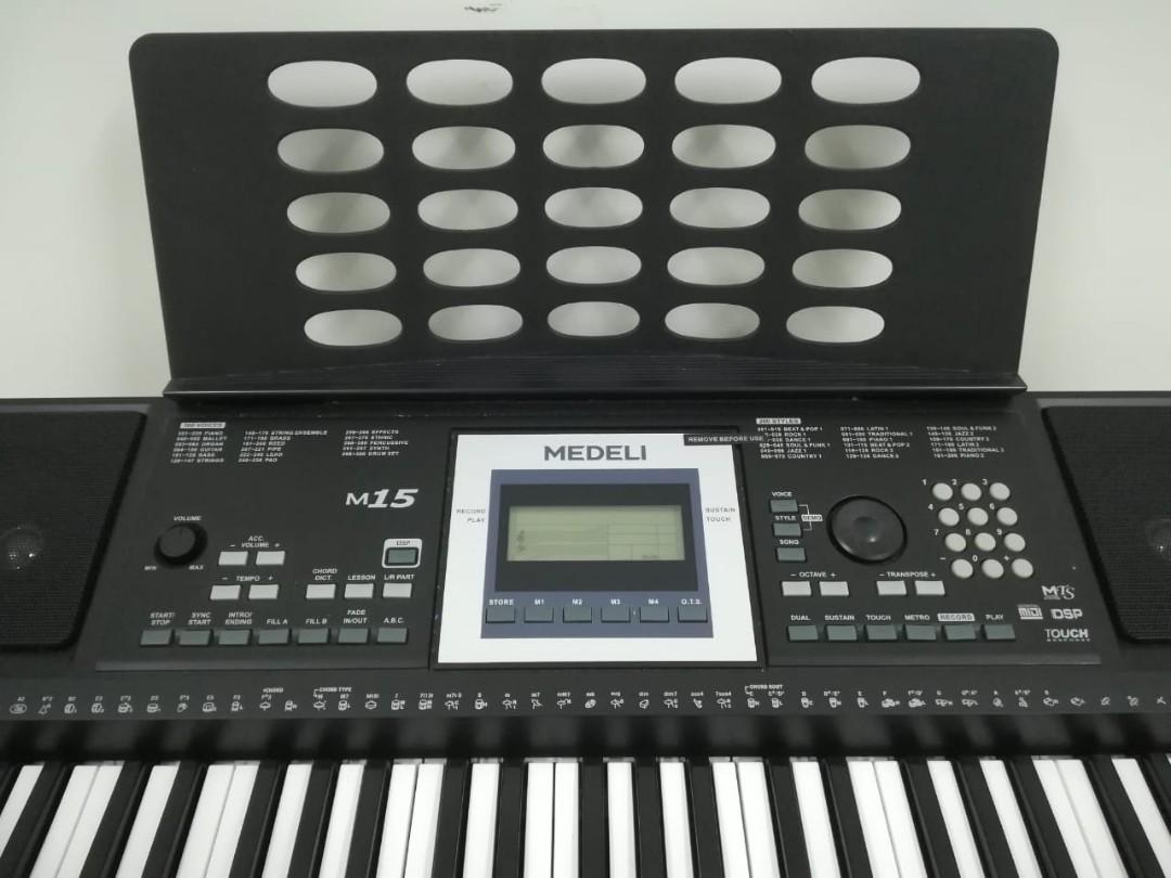 Medeli M15 Keyboard, Hobbies & Toys, Music & Media, Musical Instruments ...