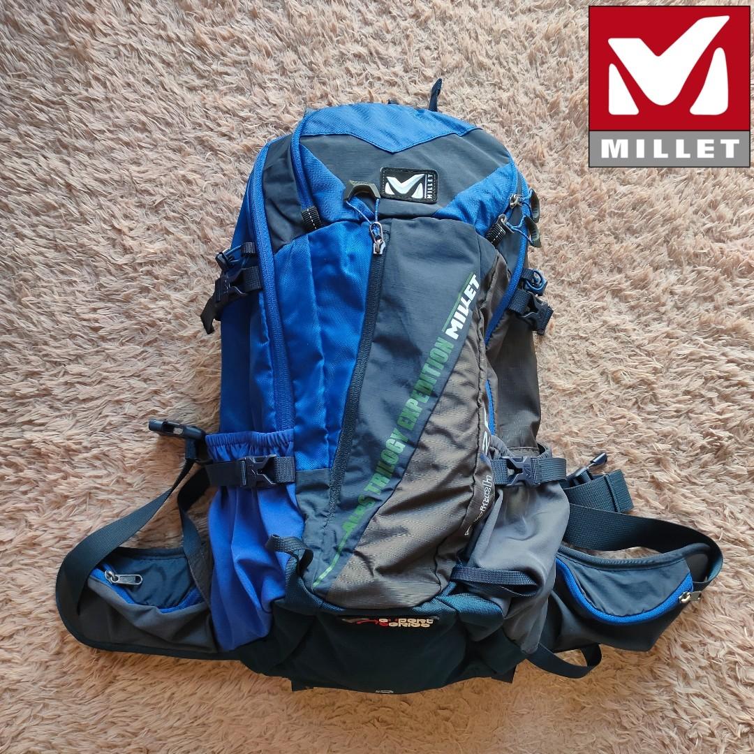 MILLET ALPS TRILOGY EXPEDITION | Swith J26 Backpack (Category: Backpacks) located in Cebu City. Submitted by denimholic (Listing ID 1140532492, Image 1). Description: 🏞️ Authentic Preloved Millet Backpack ‼️with Mobility Back Sytem (rotatelable) ▫️DIMENSIONS: W14in / H20in. / L8in ▫️MATERIAL: Nylon, Mesh, Heavy Padded, with raincover ▫️9.5 / 10 excellent condition PM for more pics/details. Thanks.