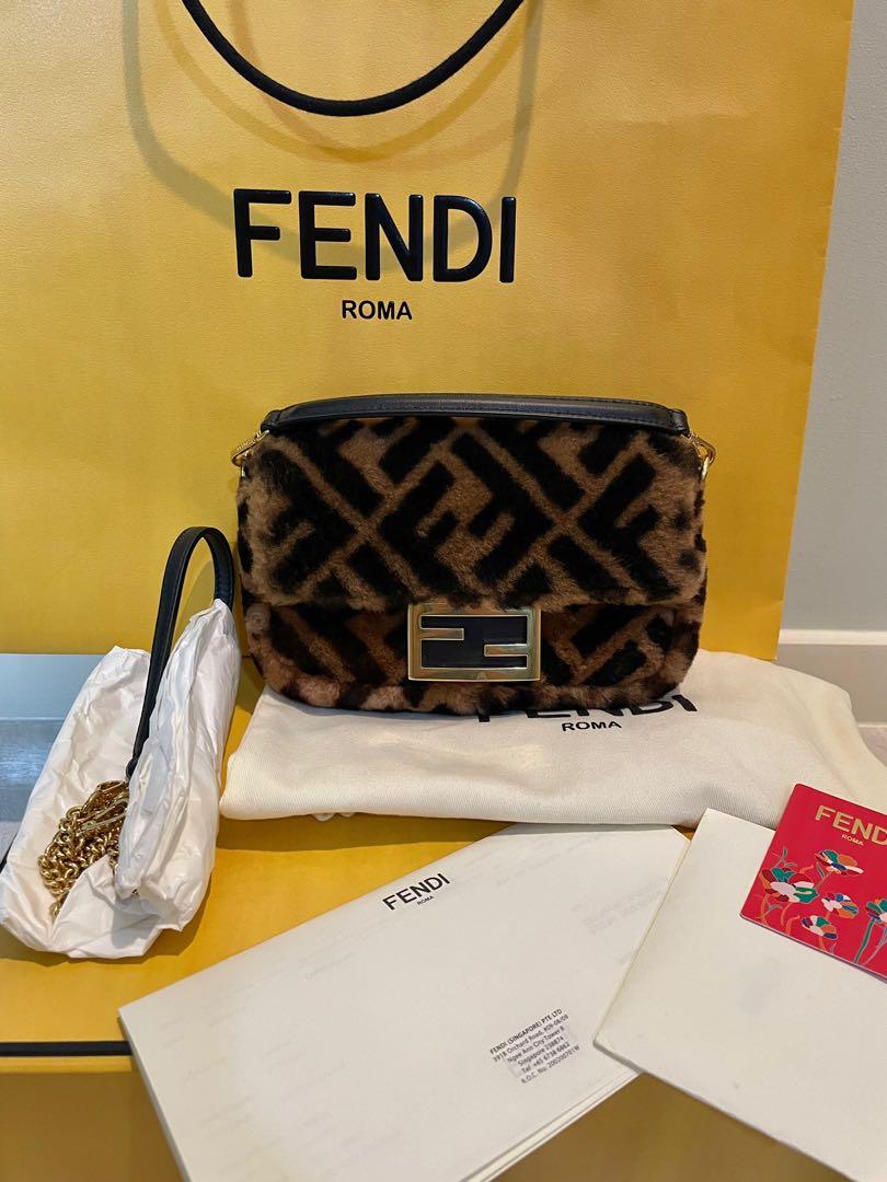 fendi furry bag