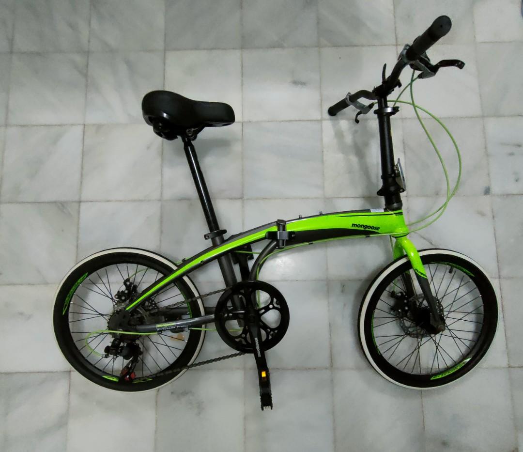 Mongoose Folding Bike 20 Inchi Sports Equipment Bicycles Parts