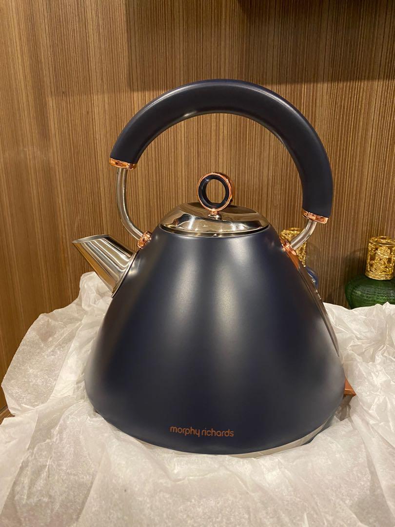 Morphy Richards Kettle Accents Rose Gold Midnight Blue, Kitchen