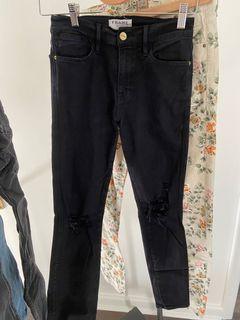 Moving Sale: Frame Women’s Black Le High-Rise Skinny Denim Size 26
