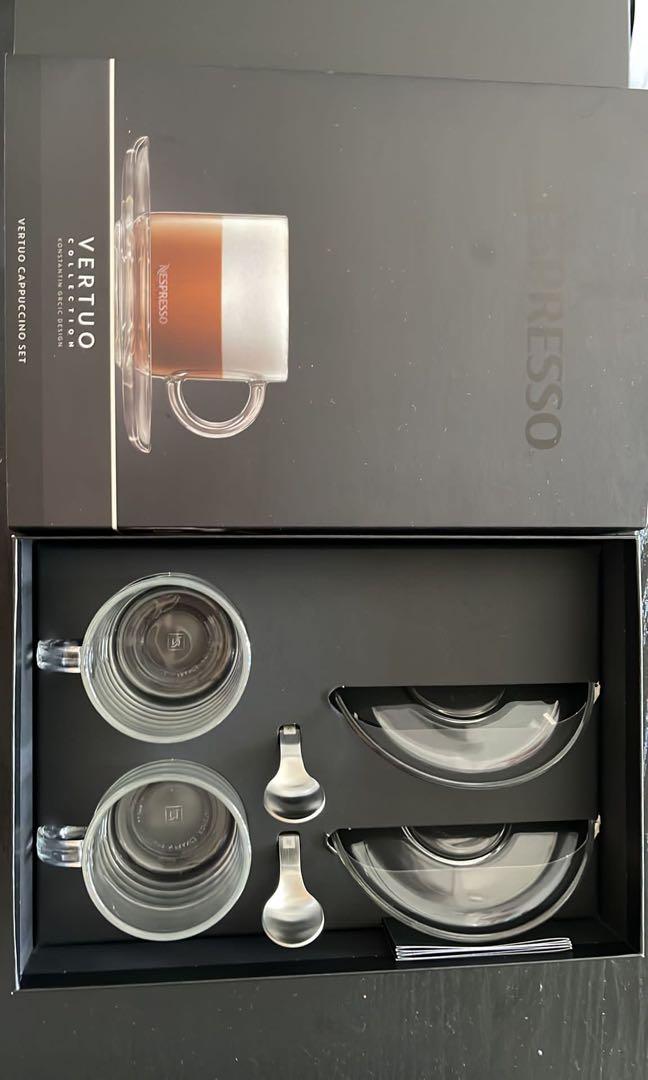 Nespresso Vertuo Cappuccino glasses, Furniture & Home Living