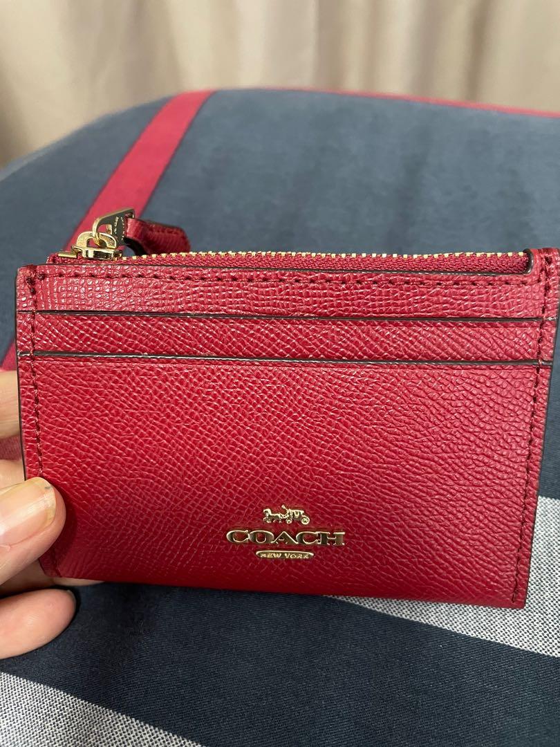 NEW Authentic red coach leather wallet Women s Fashion Bags