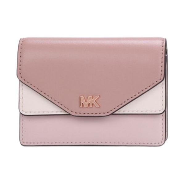 NEW MICHAEL KORS 32S9RF6D0T MONEY PIECES DOUBLE FLAP LEATHER CARD