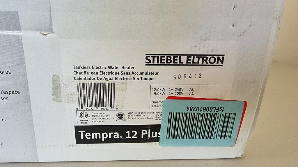 New Stiebel Eltron Tempra 12 Plus Multi Tap Instantaneous Hot Water, TV