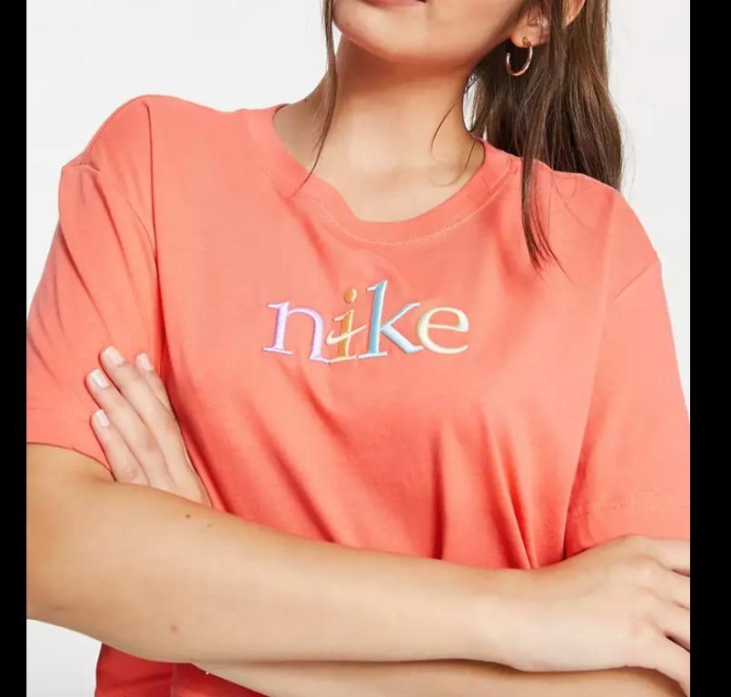 coral nike top
