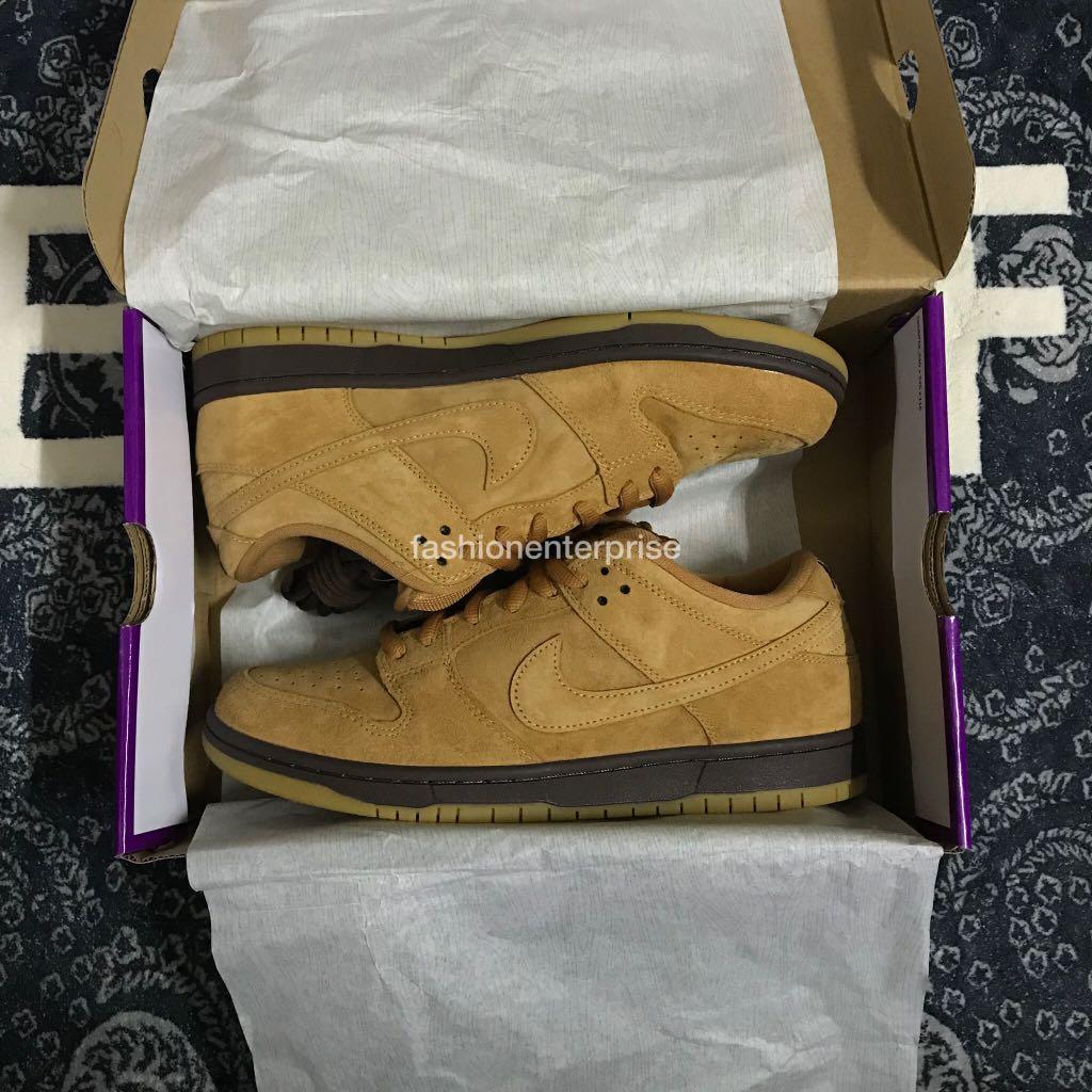 nike dunk wheat mocha