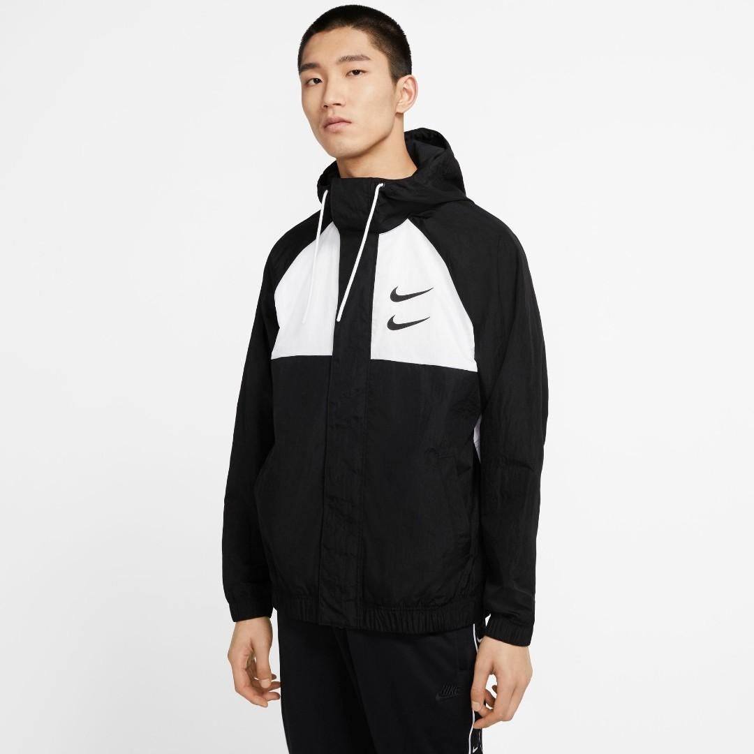 Nike Sportswear Swoosh Men s Woven Hooded Jacket Men s Fashion