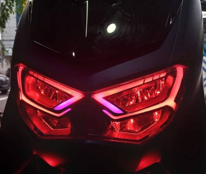 Nmax V2 custom headlight, Motorcycles, Motorcycle Accessories on Carousell