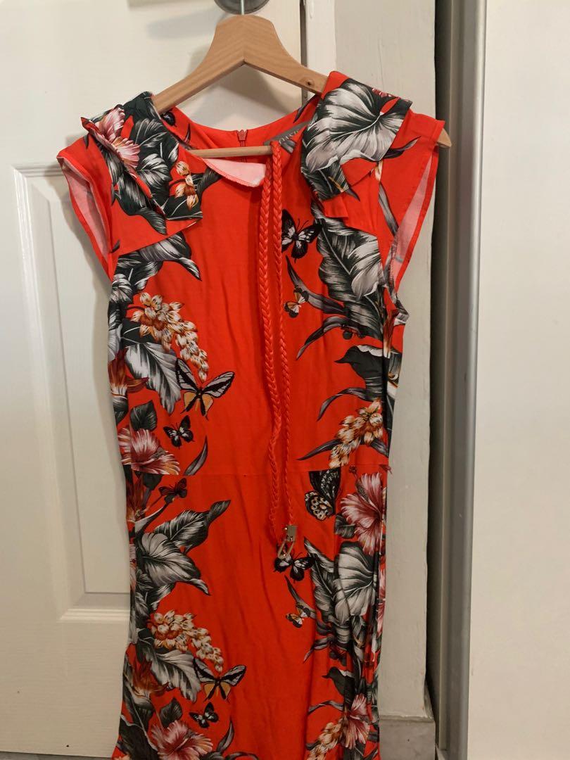 Oasis tropical print dress cheap
