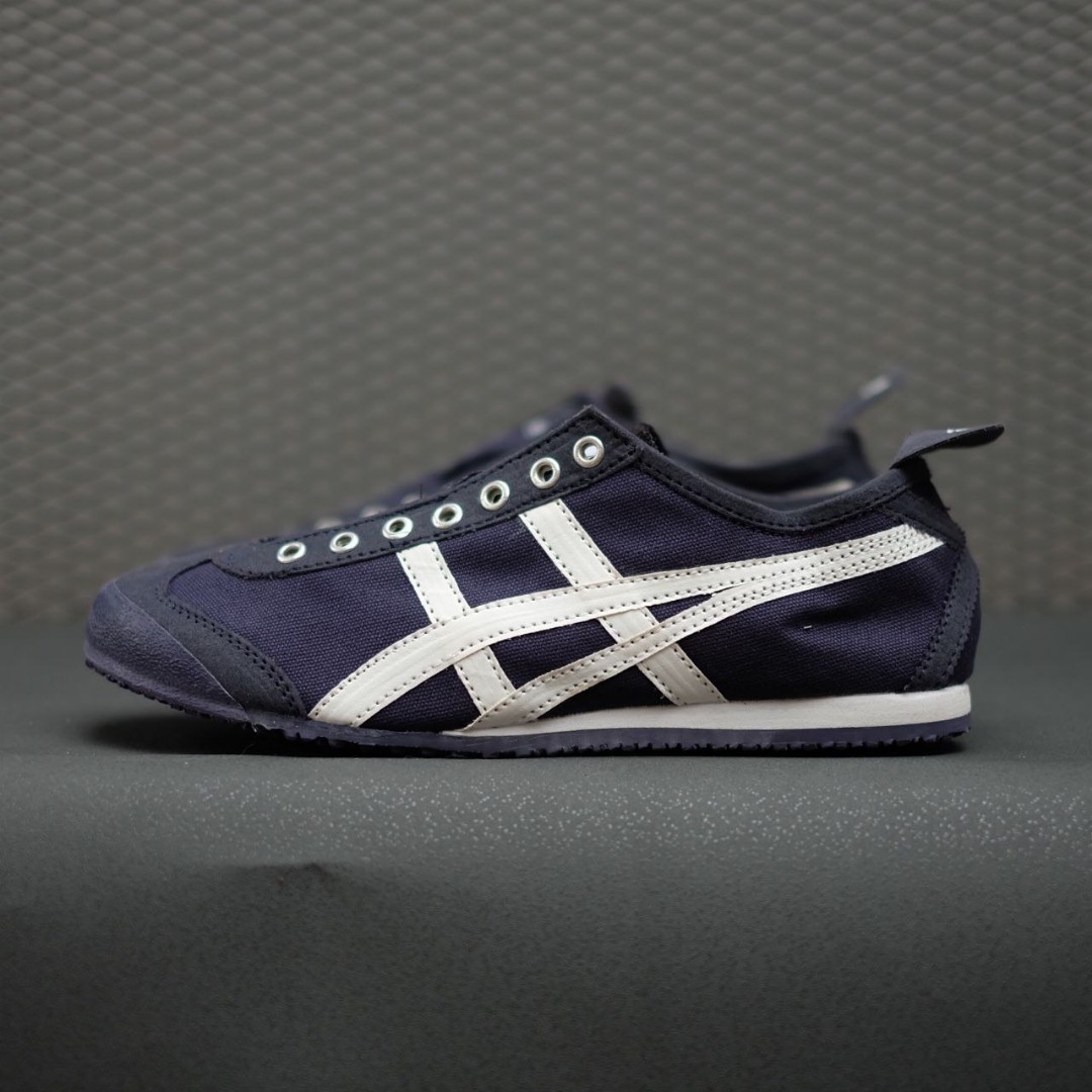 Onitsuka tiger slip on navy sales