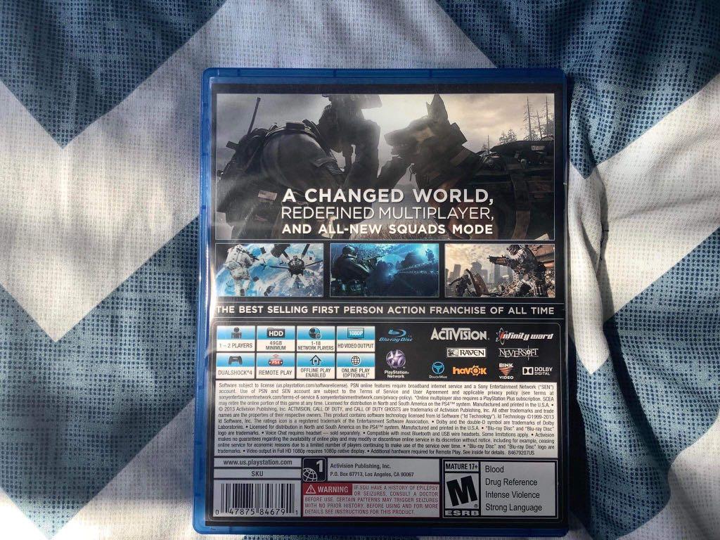 PLAYSTATION 4 - CALL OF DUTY: GHOSTS DISC