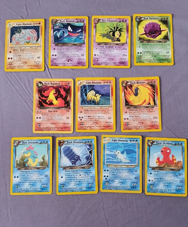 Pokemon cards - Dark & Light series, Hobbies & Toys, Toys & Games on  Carousell