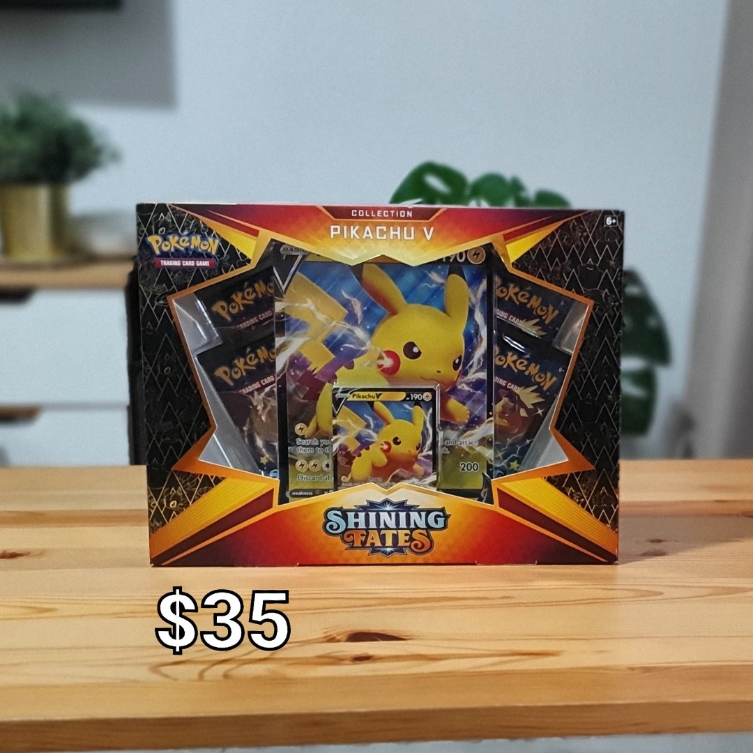 Pokemon Shining Fates Pikachu V Collection Box Hobbies Toys Toys Games On Carousell Pokemon Shining Fates Pikachu V Collection Box Hobbies Toys Toys Games On Carousell