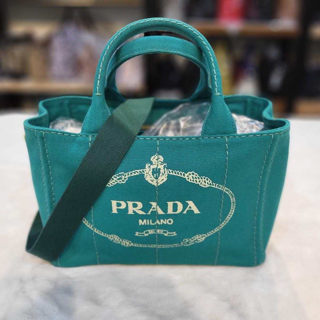 Prada canapa on sale shopping bag