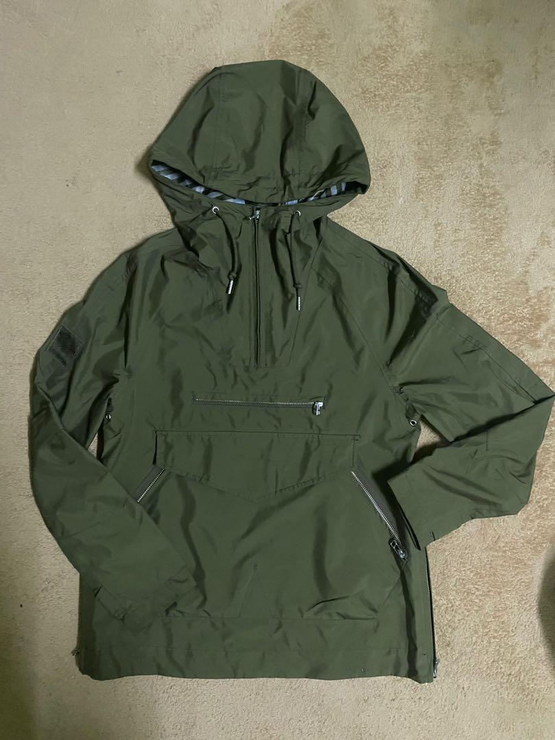 Pretty green water 2025 resistant overhead hooded jacket