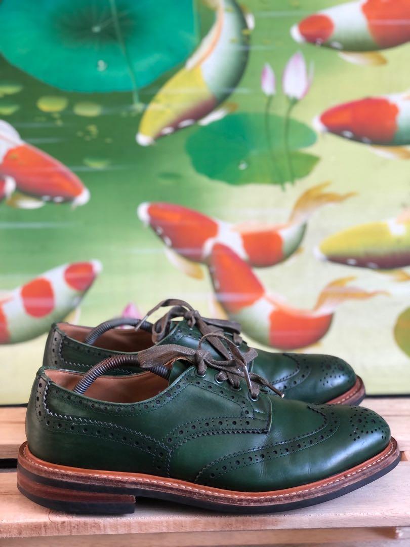 Tricker's For Clutch Cafe Daniel Derby Shoe Ridge Kudu Reverse Suede
