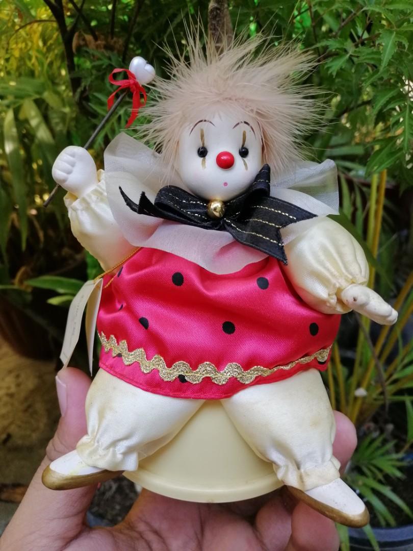 Music box clown doll best sale