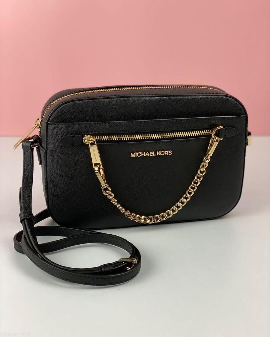 Mk jet set crossbody black best sale