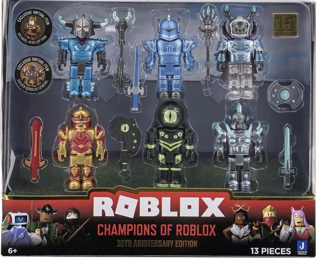 roblox action collection - legends of roblox six figure pack [includes  exclusive virtual item] 