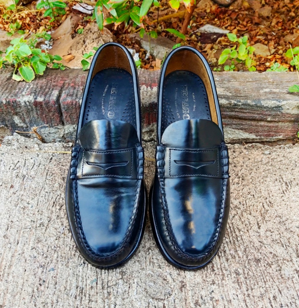 Sebago Black Penny Loafers Leather 