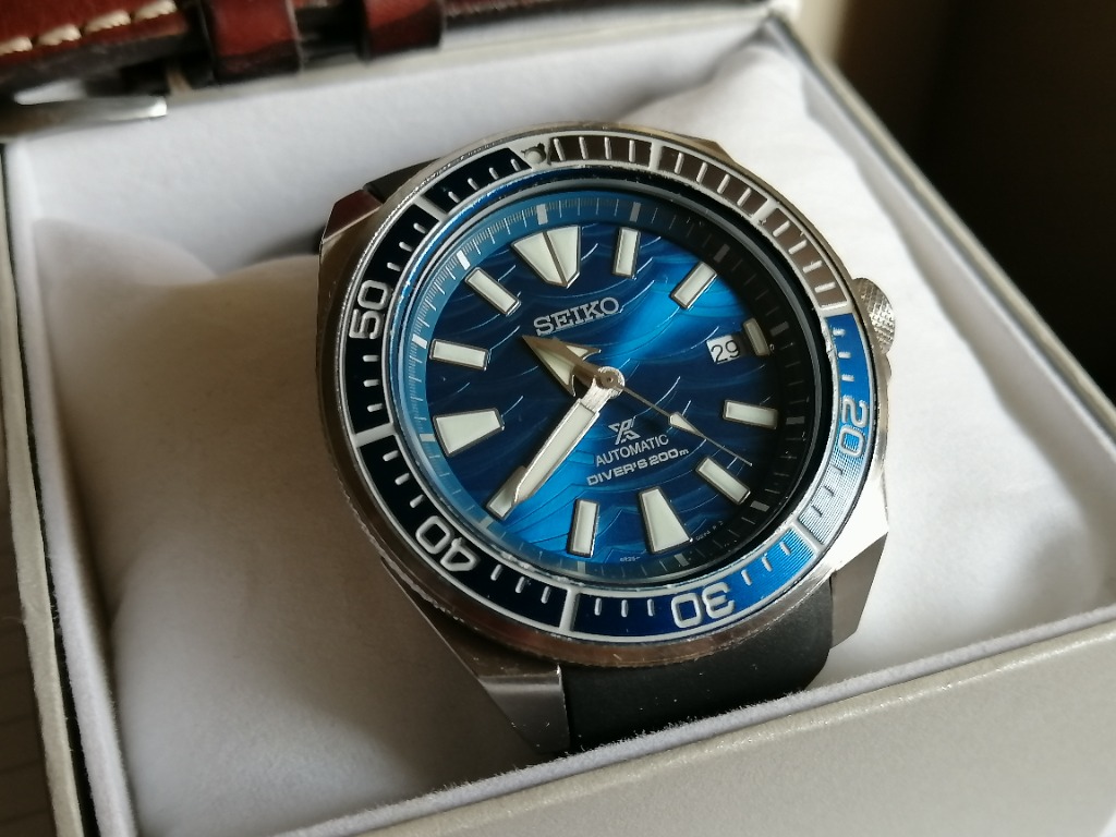 Seiko Samurai Save The Ocean Great White Shark 43.8mm Luxury