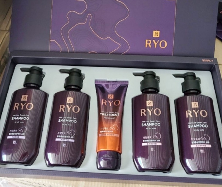 SET Ryo Shampoo + Conditioner Jajangyunmo AntiHair Loss Purple